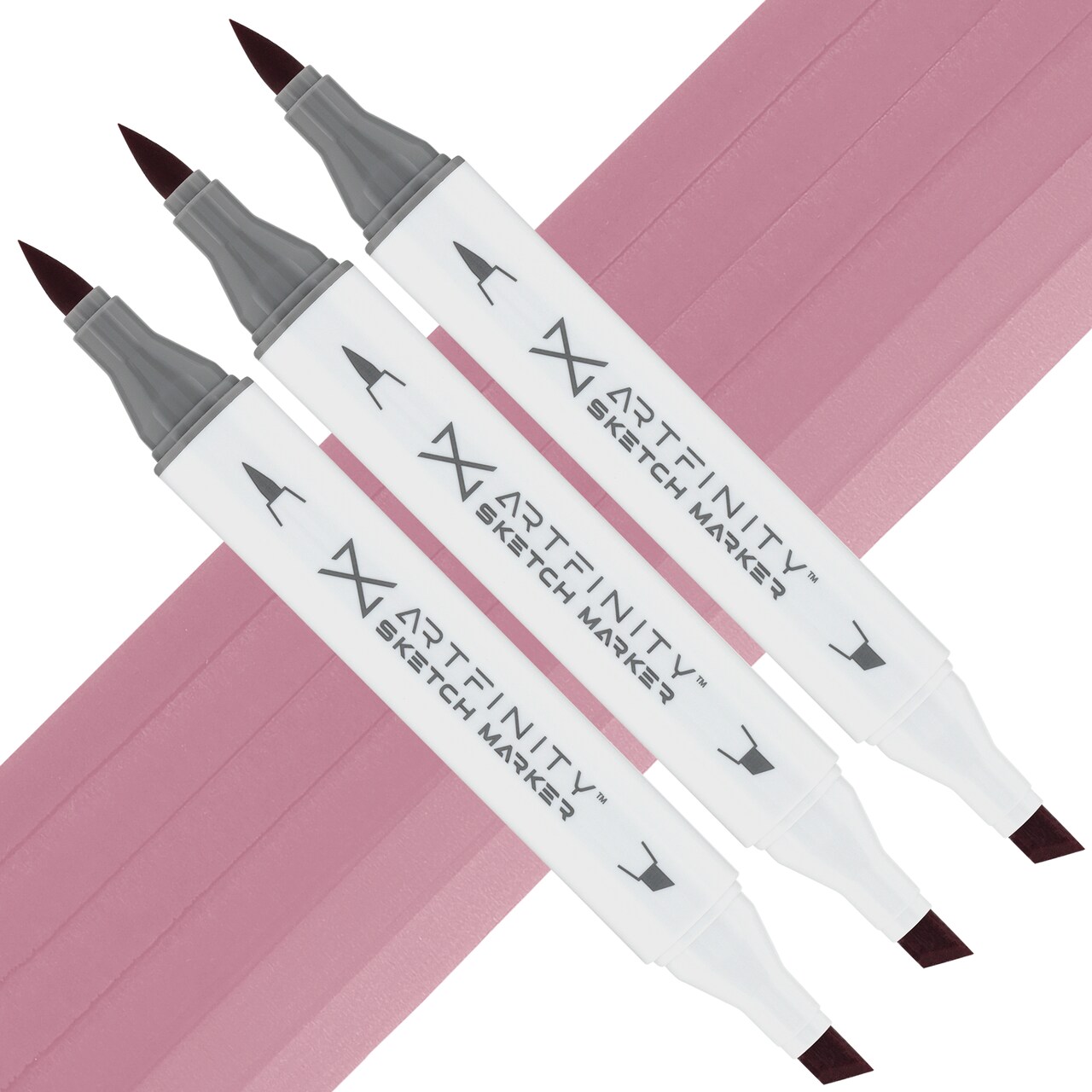 Artfinity Sketch Marker Sets - Set of 3 - Blush Pink RV6-3, Vibrant, Professional, Dye-Based Alcohol Markers for Artists, Drawing, Travel, & More